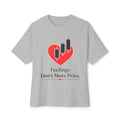 Feelings Don’t Move Price — Oversized Boxy Tee Forex Trader Premium T-Shirt | Trading Psychology Tee