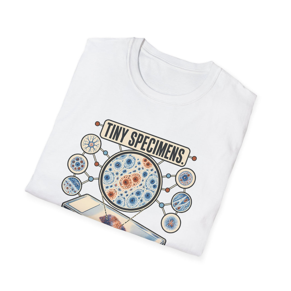 Classic Tee | Microscope T-Shirt — "Tiny Specimens, Major Discoveries" Science Tee