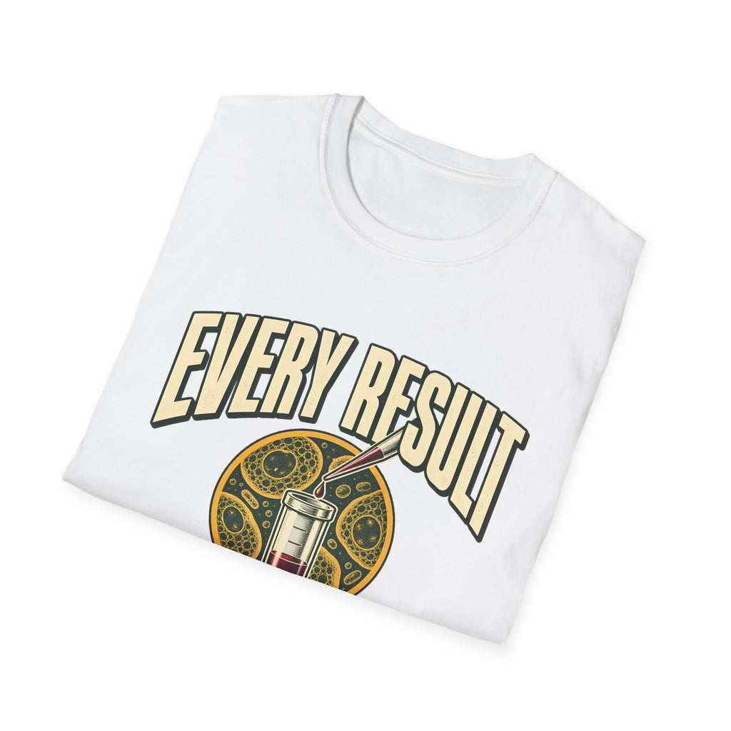 Every Result Begins With a Sample | Oversized Boxy Tee – Biology Lab Scientist Graphic Shirt