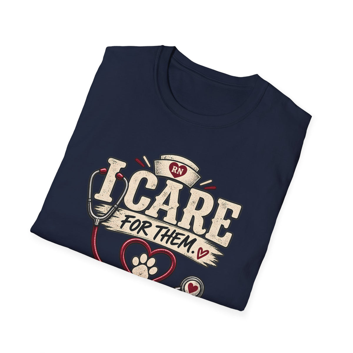 Classic Tee | Care For Them My Dog Cares For Me T-Shirt