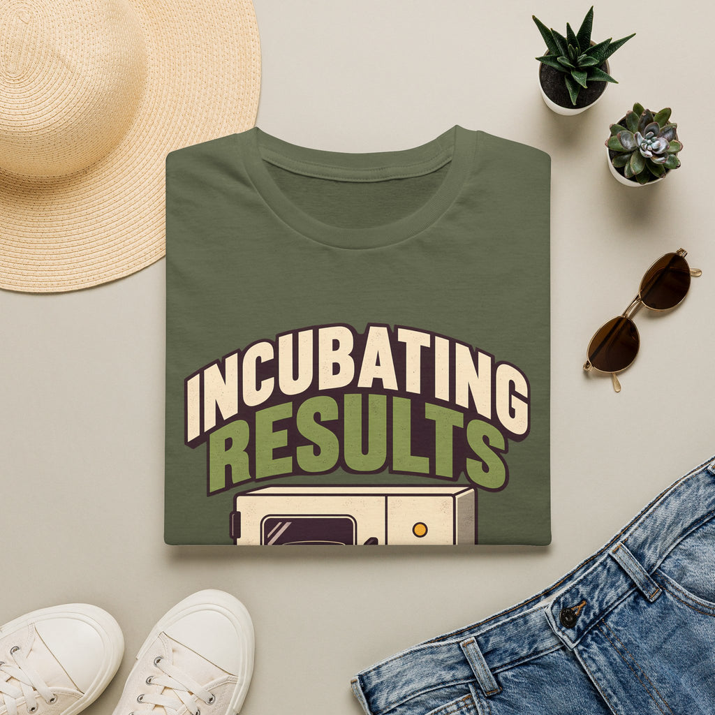 Oversized Boxy Tee – Funny Biology Lab & Microbiology Shirt | Incubating Results