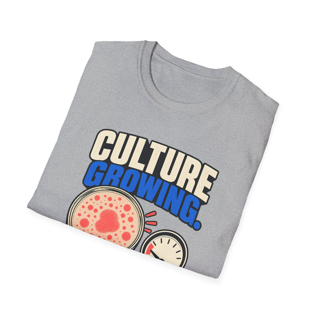 Classic T-shirt | Culture Growing, Patience Shrinking T-Shirt – Funny Microbiology Lab Graphic Tee