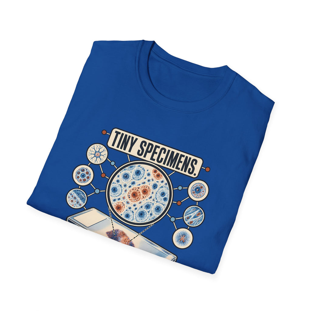Classic Tee | Microscope T-Shirt — "Tiny Specimens, Major Discoveries" Science Tee