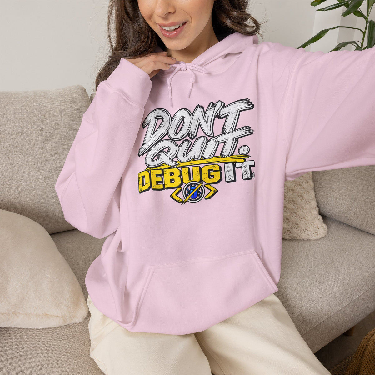 I Don't Quit — Debug It Graphic Hoodie