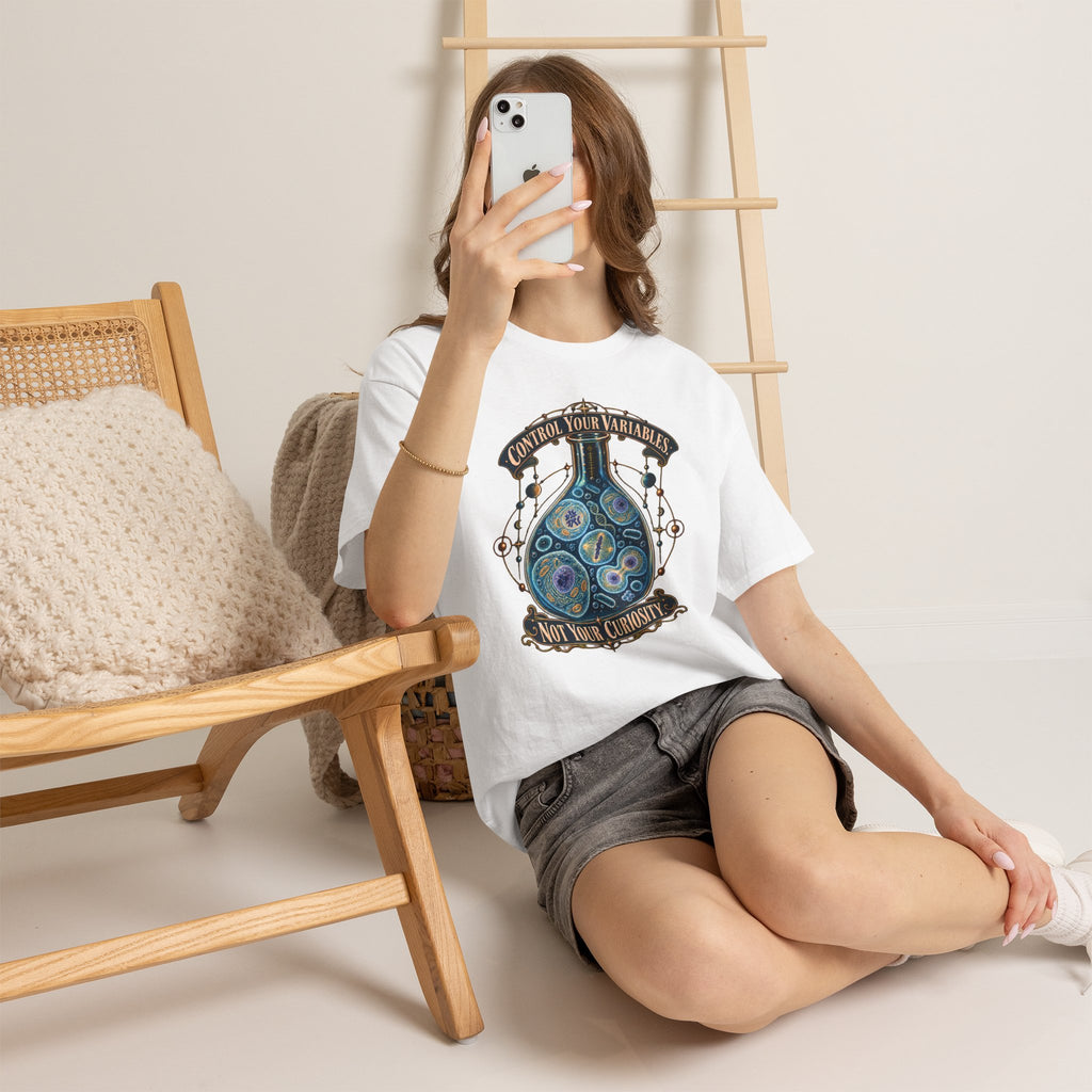 Science Lab T-Shirt — “Control Your Variables, Not Your Curiosity” Graphic Tee