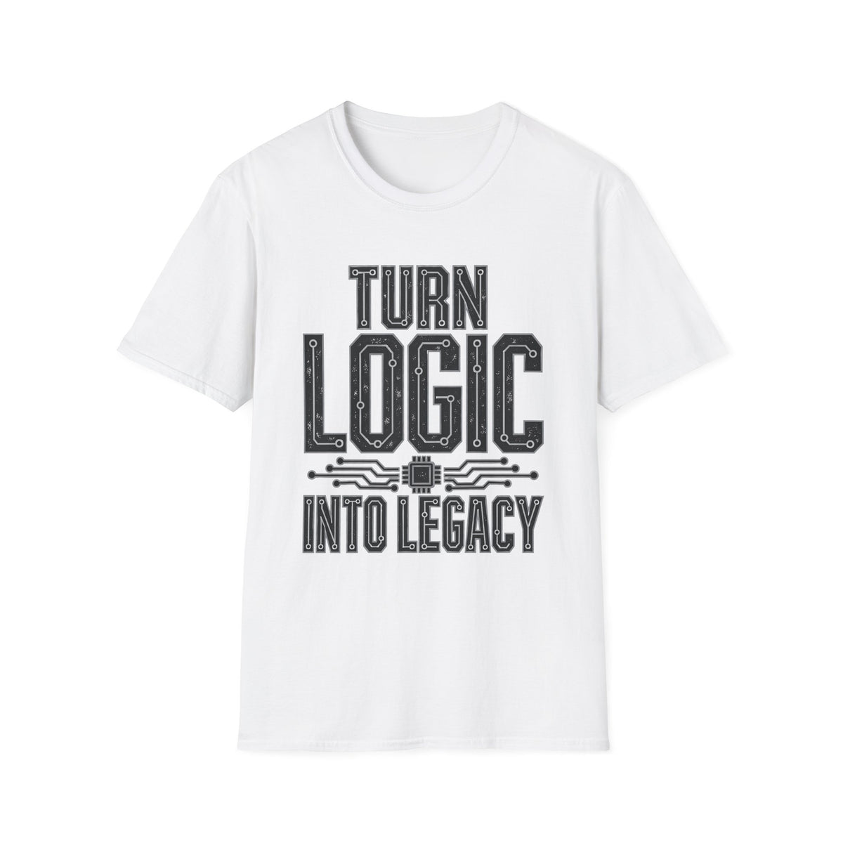 Classic Tee | Turn Logic Into Legacy – Motivational Programmer Shirt for Developers and Tech Creators