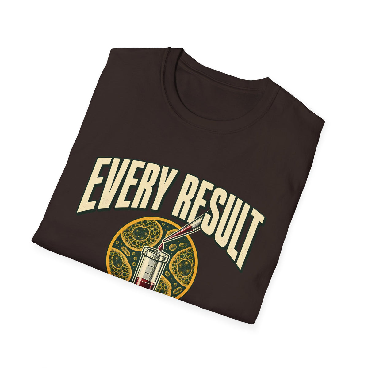 Every Result Begins With a Sample | Oversized Boxy Tee – Biology Lab Scientist Graphic Shirt