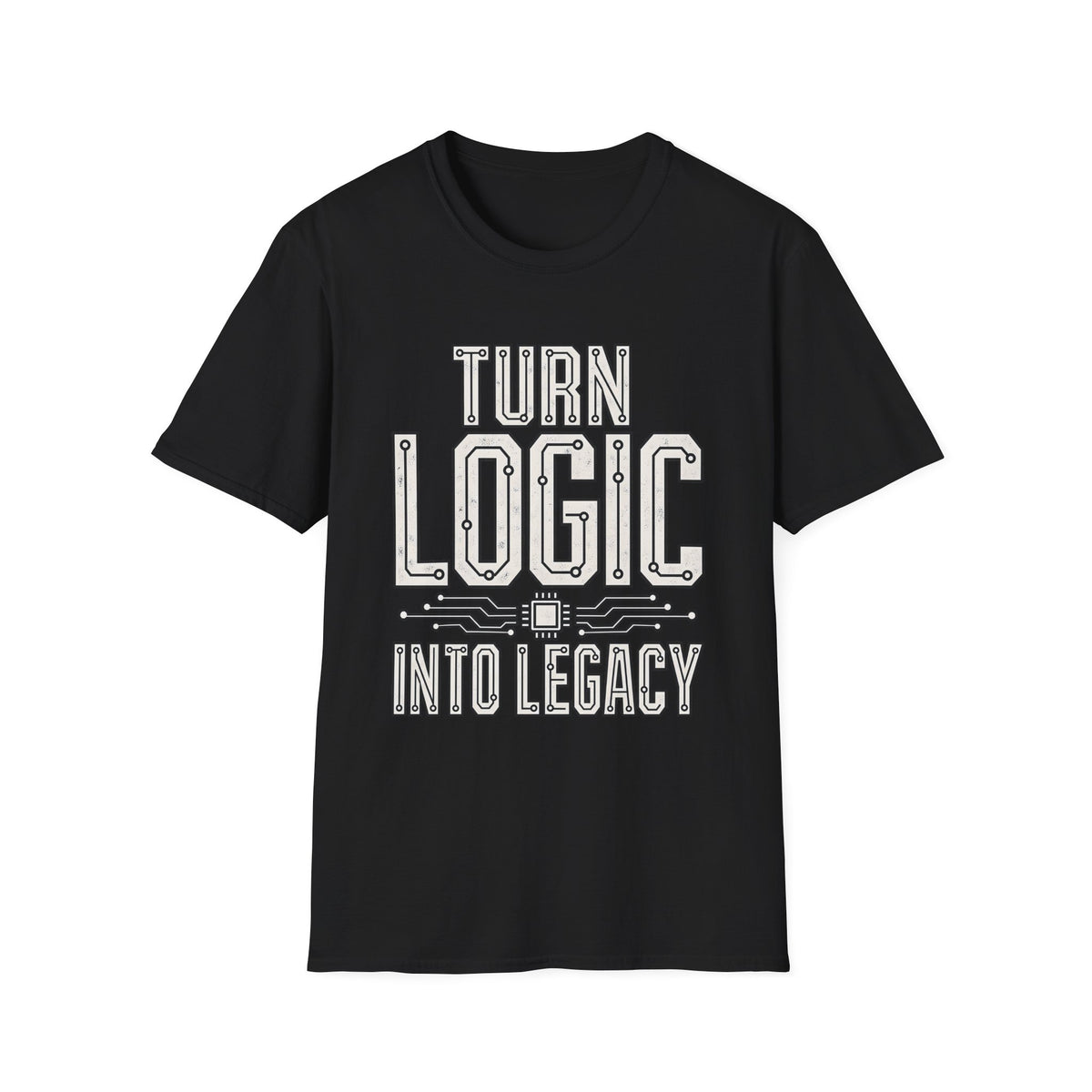 Classic Tee | Turn Logic Into Legacy – Motivational Programmer Shirt for Developers and Tech Creators