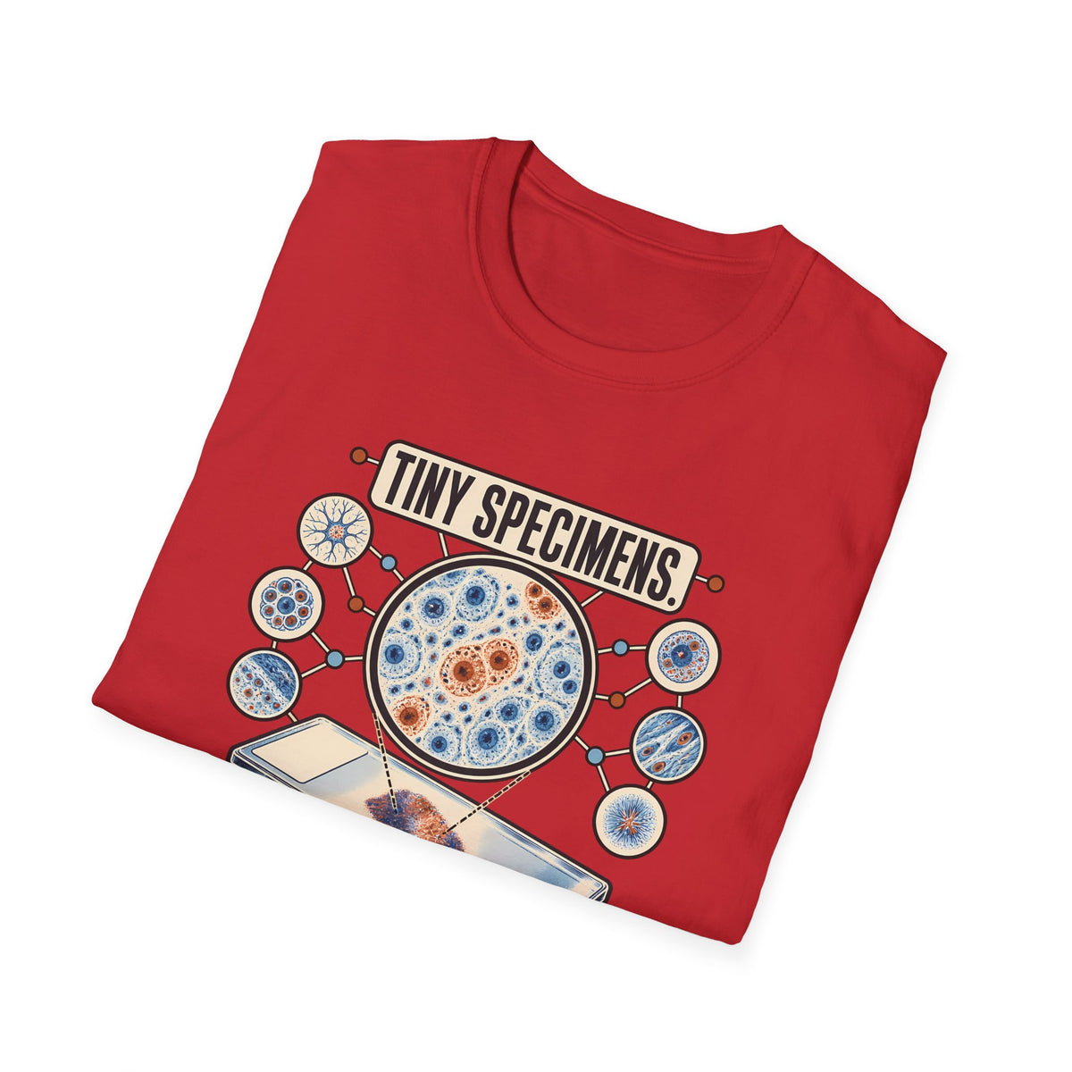Classic Tee | Microscope T-Shirt — "Tiny Specimens, Major Discoveries" Science Tee