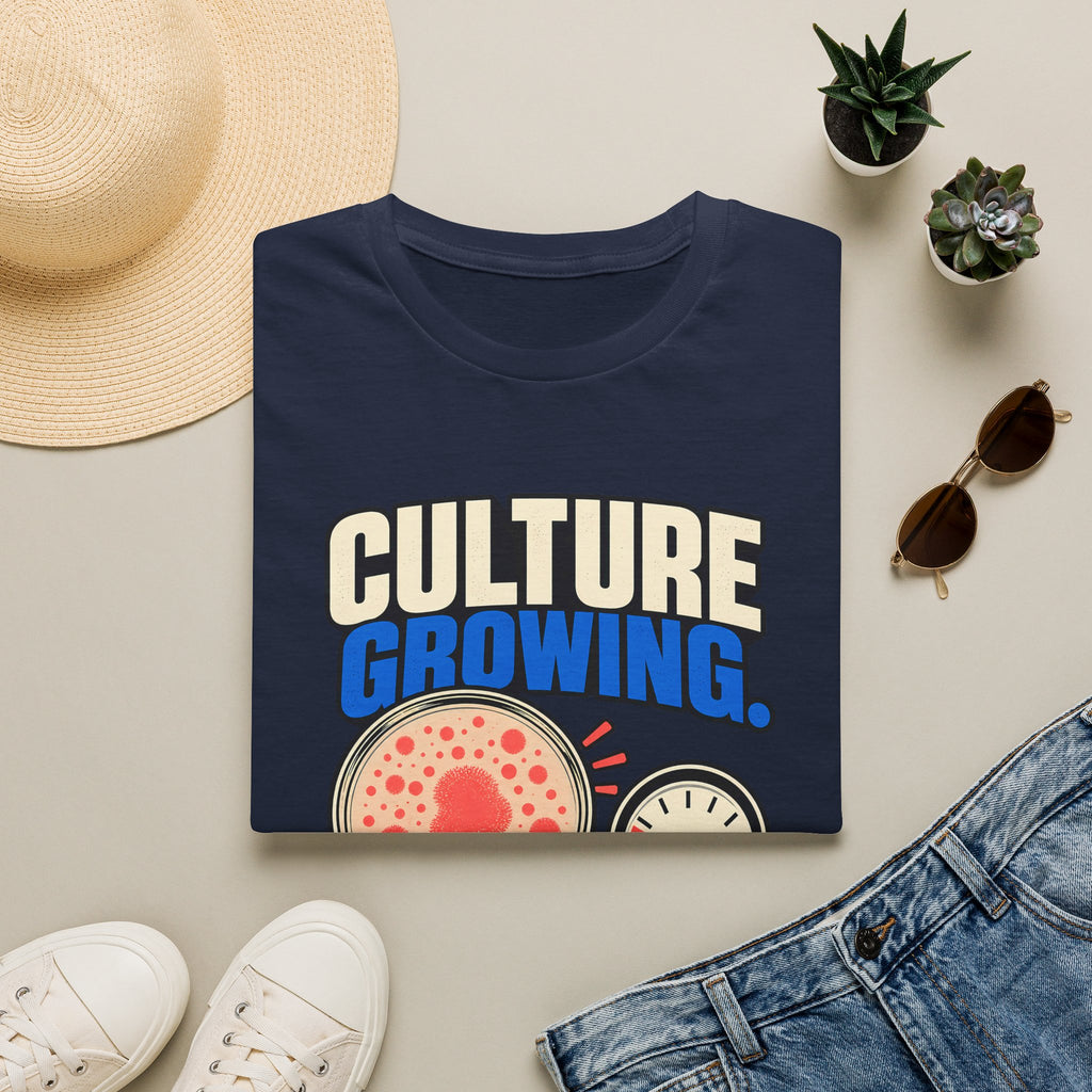 Classic T-shirt | Culture Growing, Patience Shrinking T-Shirt – Funny Microbiology Lab Graphic Tee