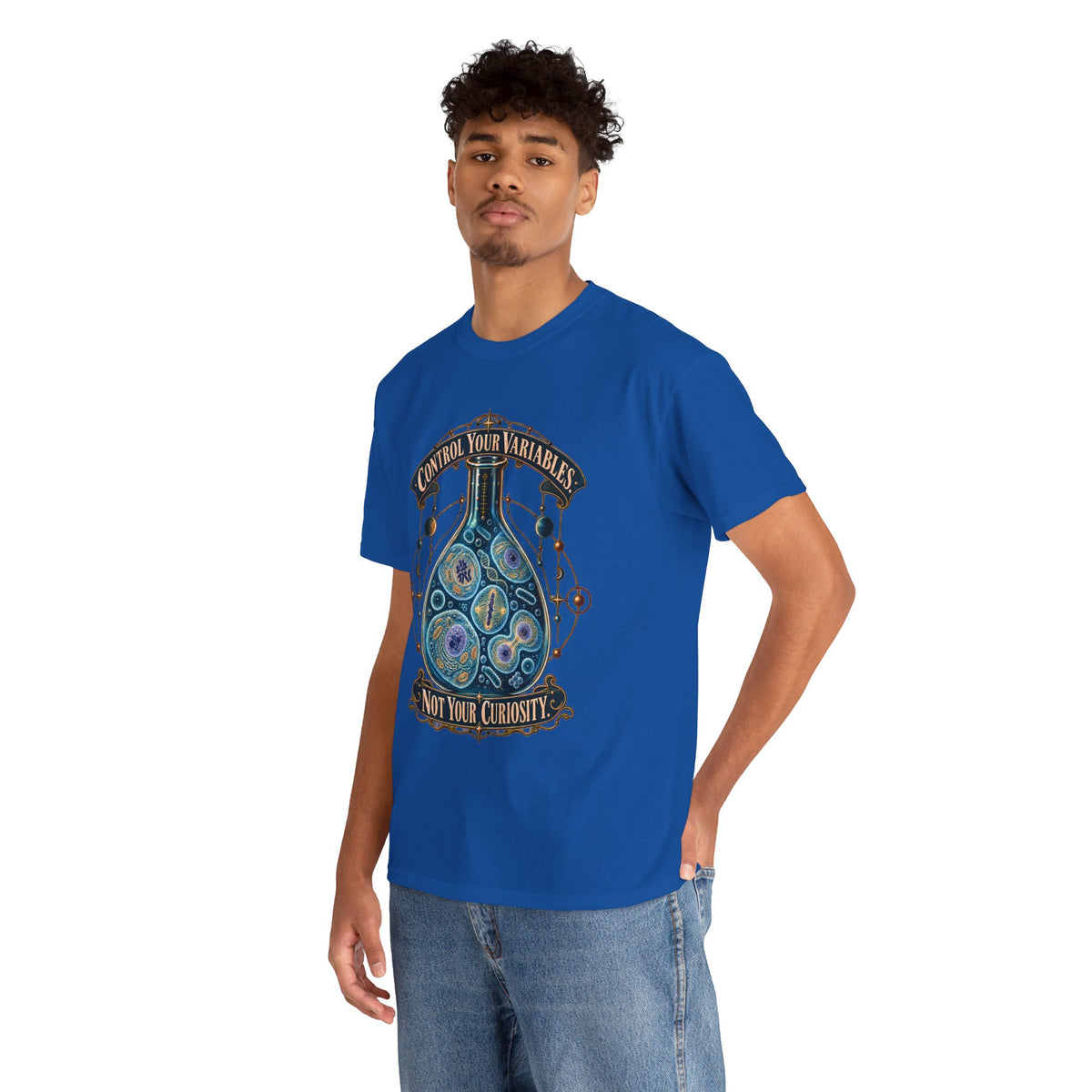 Science Lab T-Shirt — “Control Your Variables, Not Your Curiosity” Graphic Tee