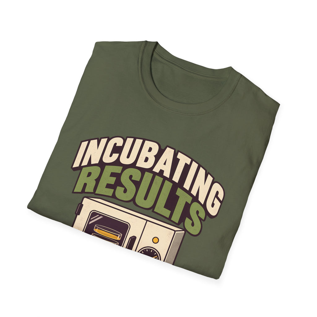 Oversized Boxy Tee – Funny Biology Lab & Microbiology Shirt | Incubating Results