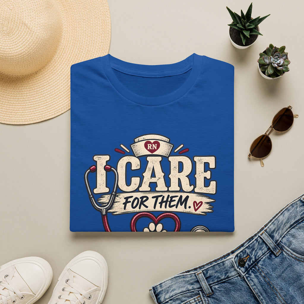 Classic Tee | Care For Them My Dog Cares For Me T-Shirt