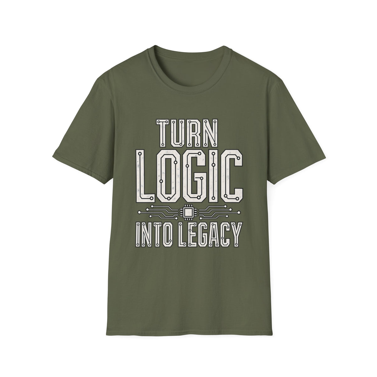 Classic Tee | Turn Logic Into Legacy – Motivational Programmer Shirt for Developers and Tech Creators