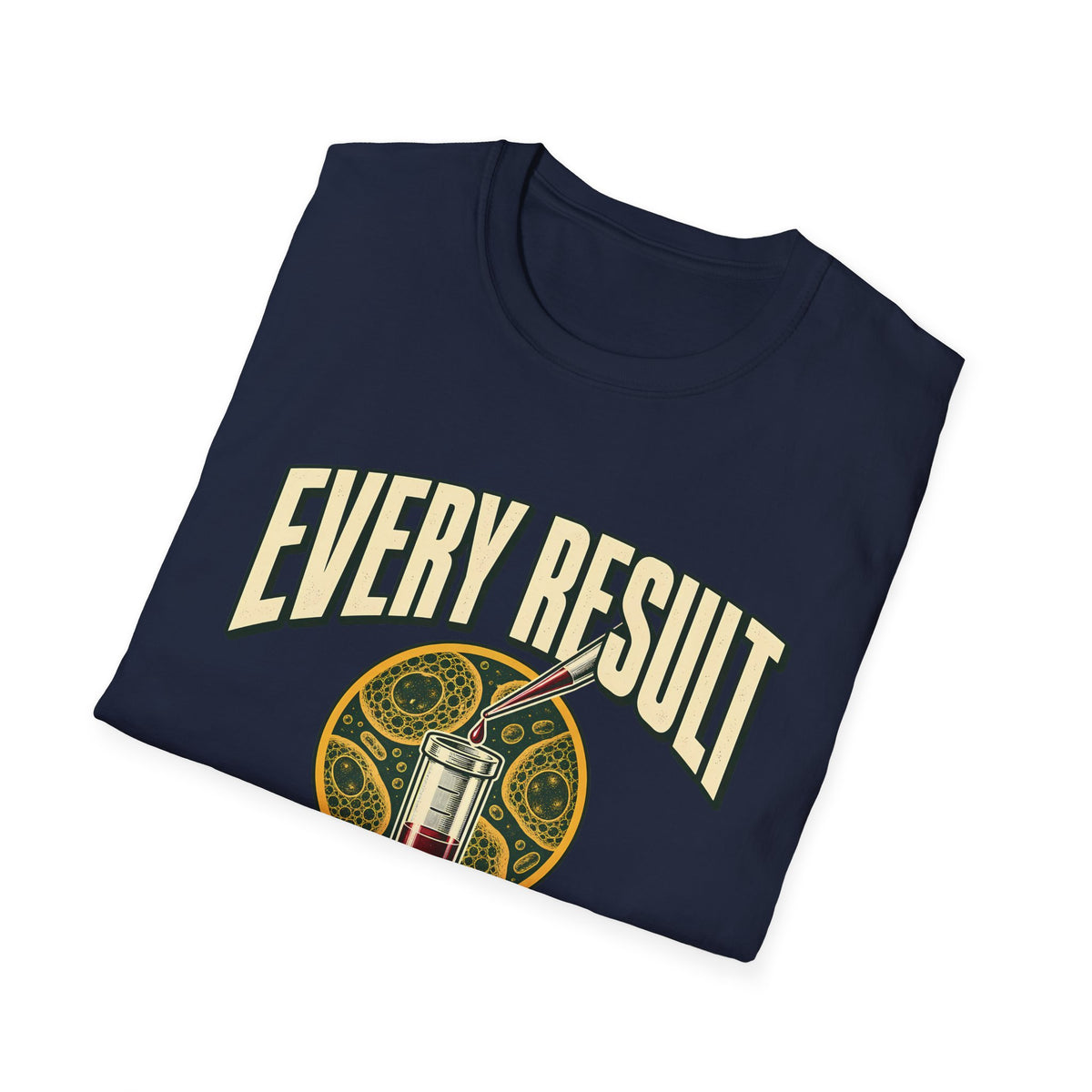 Every Result Begins With a Sample | Oversized Boxy Tee – Biology Lab Scientist Graphic Shirt