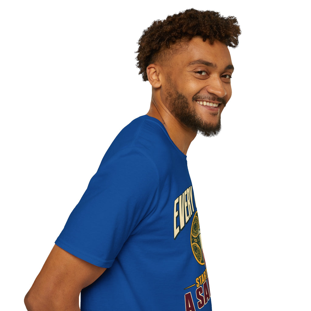 Every Result Begins With a Sample | Oversized Boxy Tee – Biology Lab Scientist Graphic Shirt