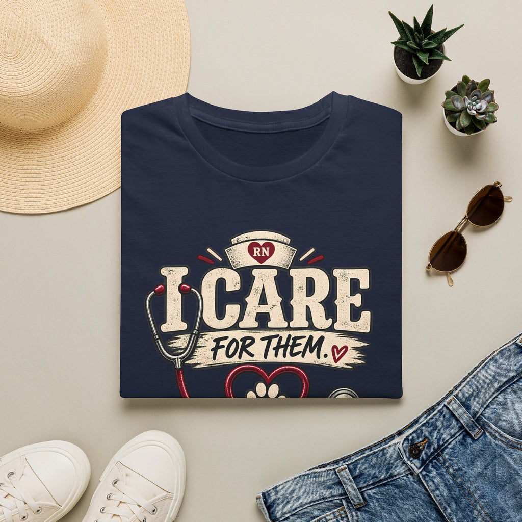 Classic Tee | Care For Them My Dog Cares For Me T-Shirt