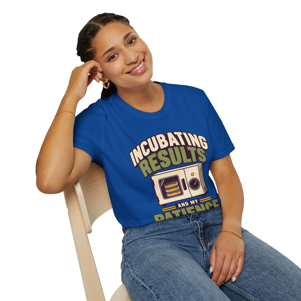 Oversized Boxy Tee – Funny Biology Lab & Microbiology Shirt | Incubating Results