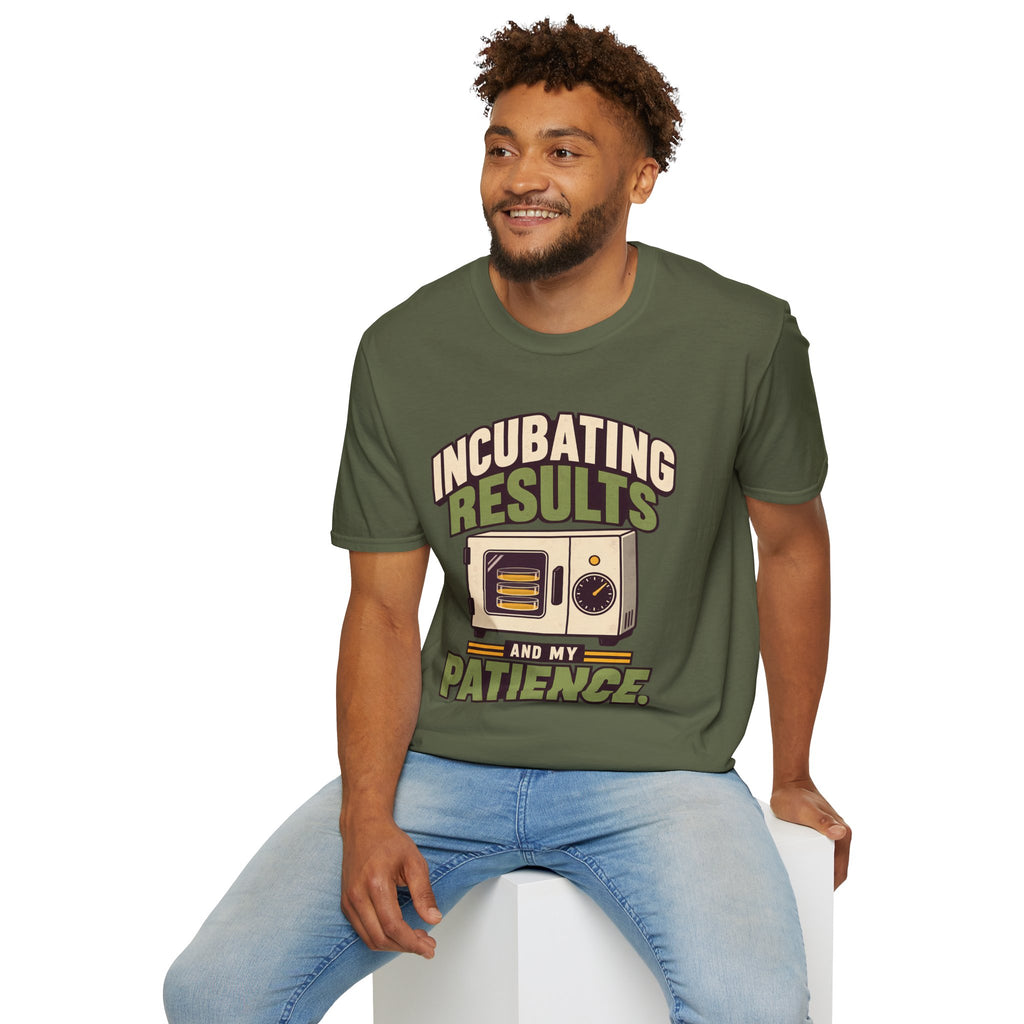 Oversized Boxy Tee – Funny Biology Lab & Microbiology Shirt | Incubating Results