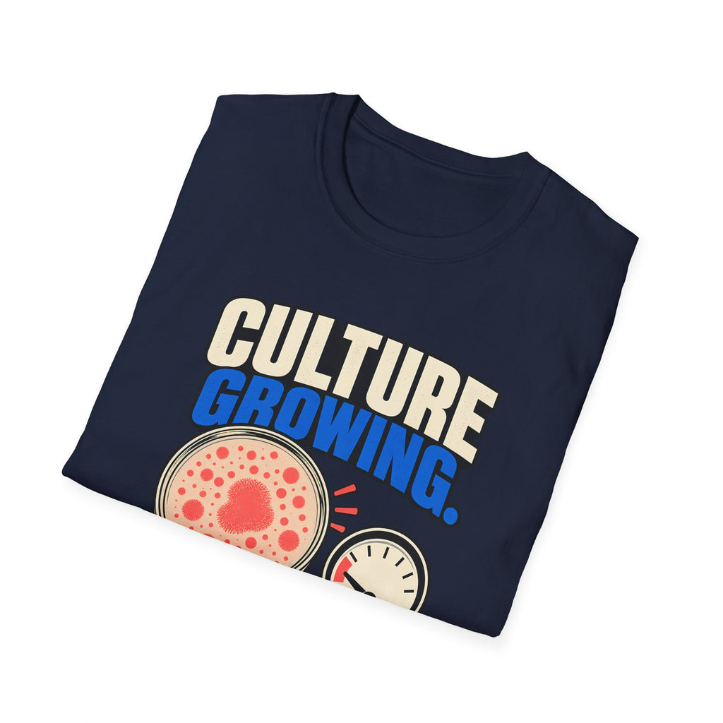 Classic T-shirt | Culture Growing, Patience Shrinking T-Shirt – Funny Microbiology Lab Graphic Tee