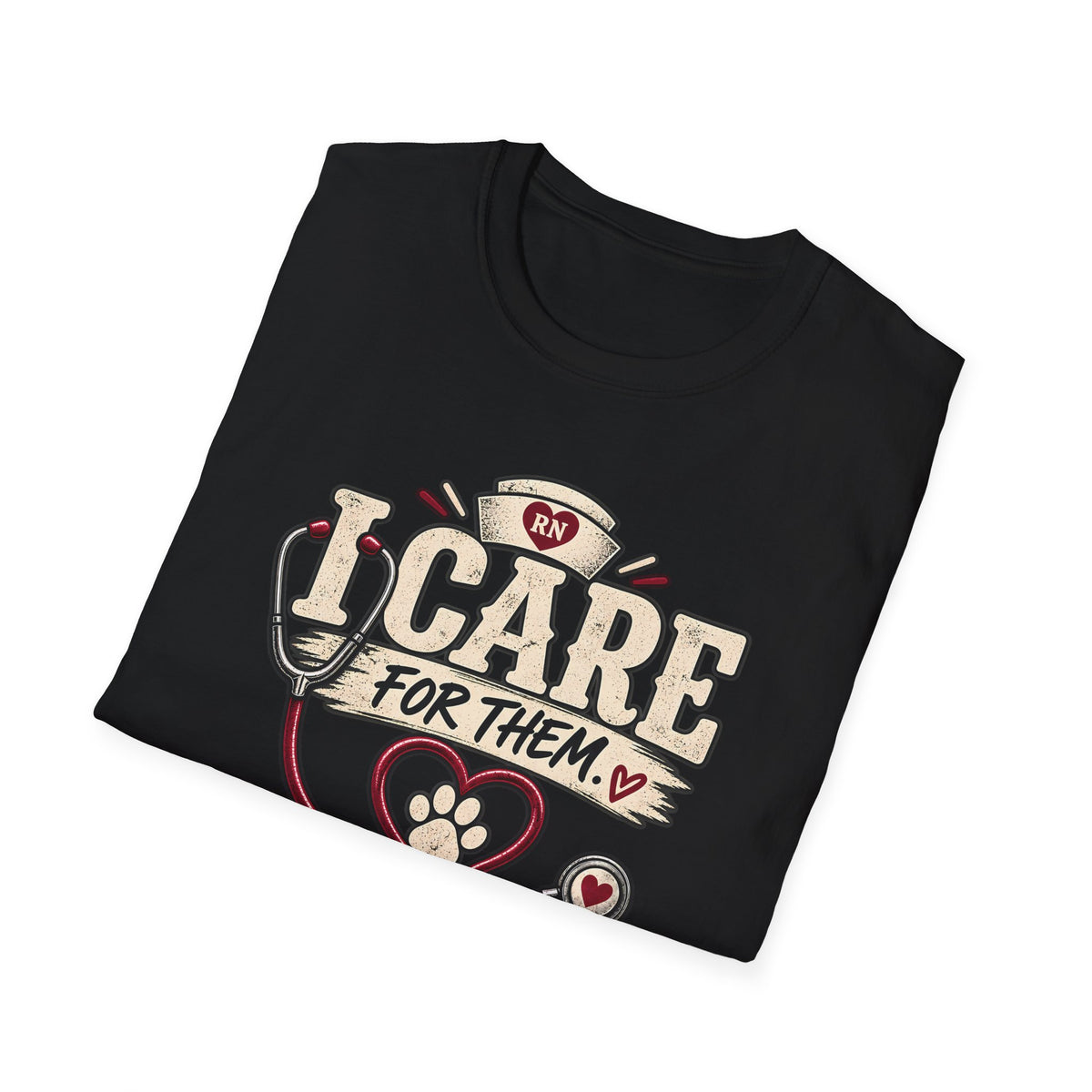 Classic Tee | Care For Them My Dog Cares For Me T-Shirt