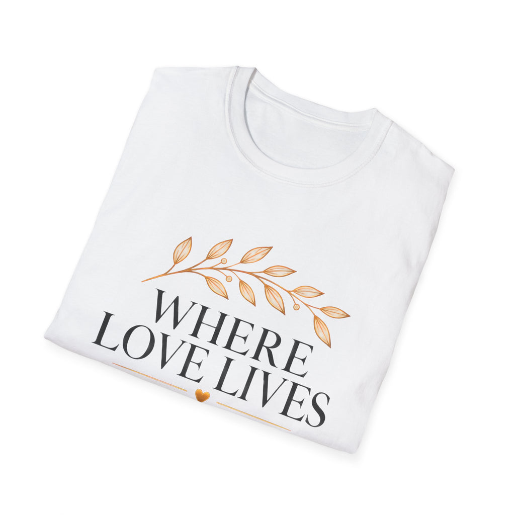 Classic Tee | Where Love Lives God Remains Classic T-Shirt – Christian Faith Graphic Tee, 1 John 4:16 Inspired Shirt