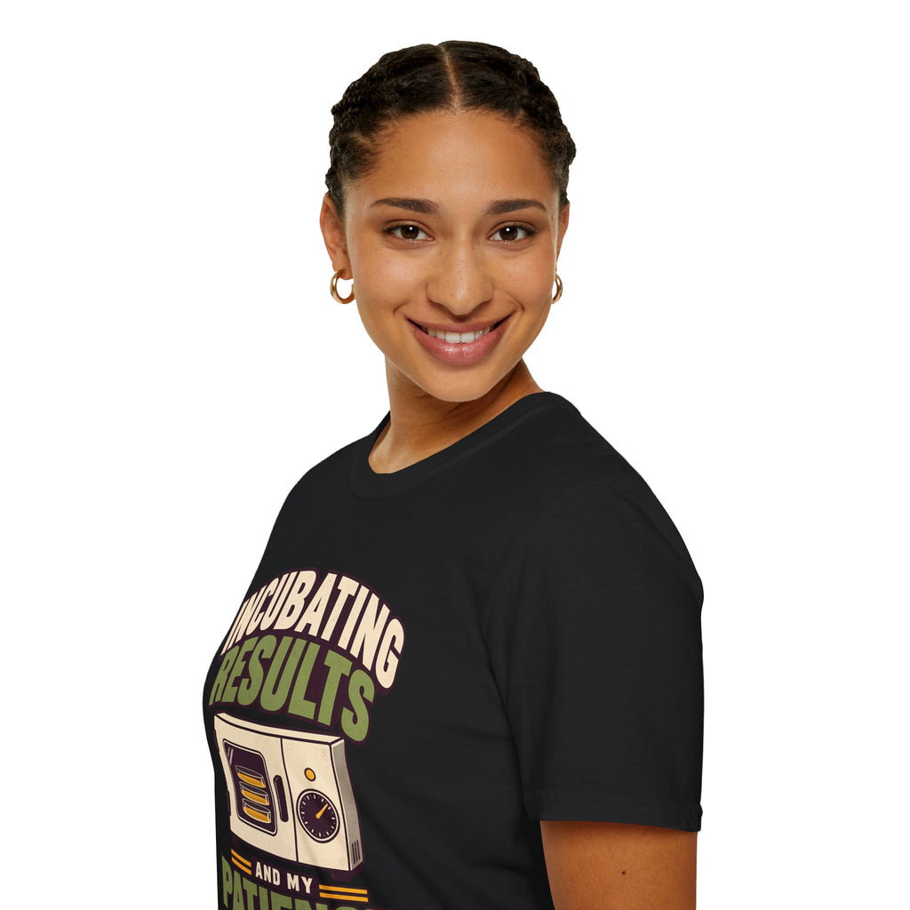 Oversized Boxy Tee – Funny Biology Lab & Microbiology Shirt | Incubating Results