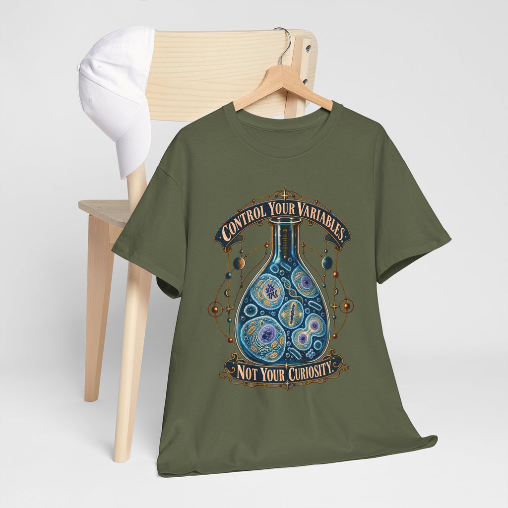Science Lab T-Shirt — “Control Your Variables, Not Your Curiosity” Graphic Tee