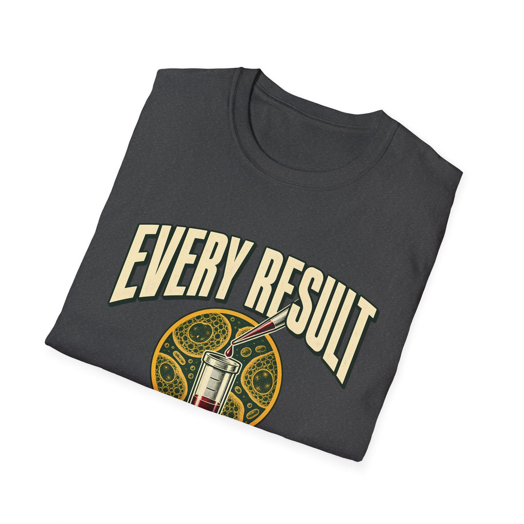 Every Result Begins With a Sample | Oversized Boxy Tee – Biology Lab Scientist Graphic Shirt