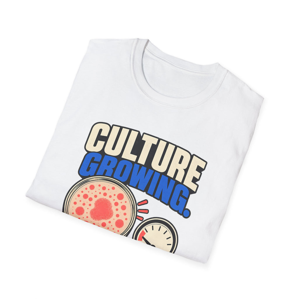 Classic T-shirt | Culture Growing, Patience Shrinking T-Shirt – Funny Microbiology Lab Graphic Tee