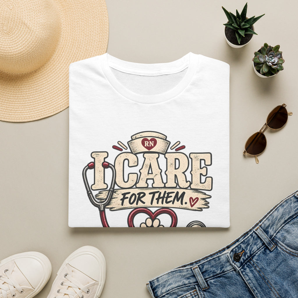 Classic Tee | Care For Them My Dog Cares For Me T-Shirt