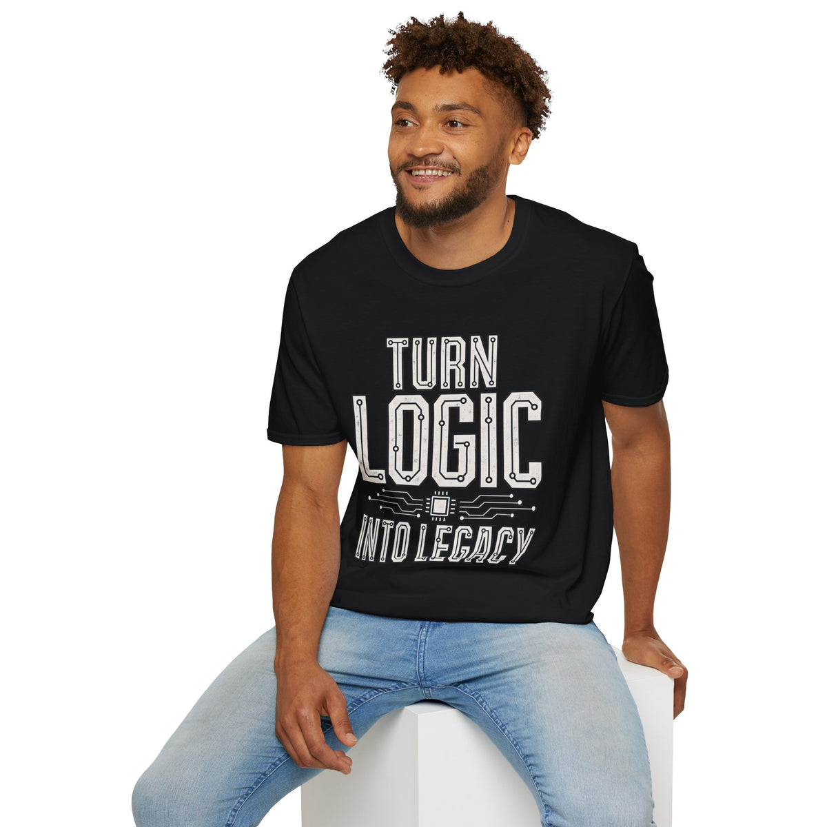 Classic Tee | Turn Logic Into Legacy – Motivational Programmer Shirt for Developers and Tech Creators