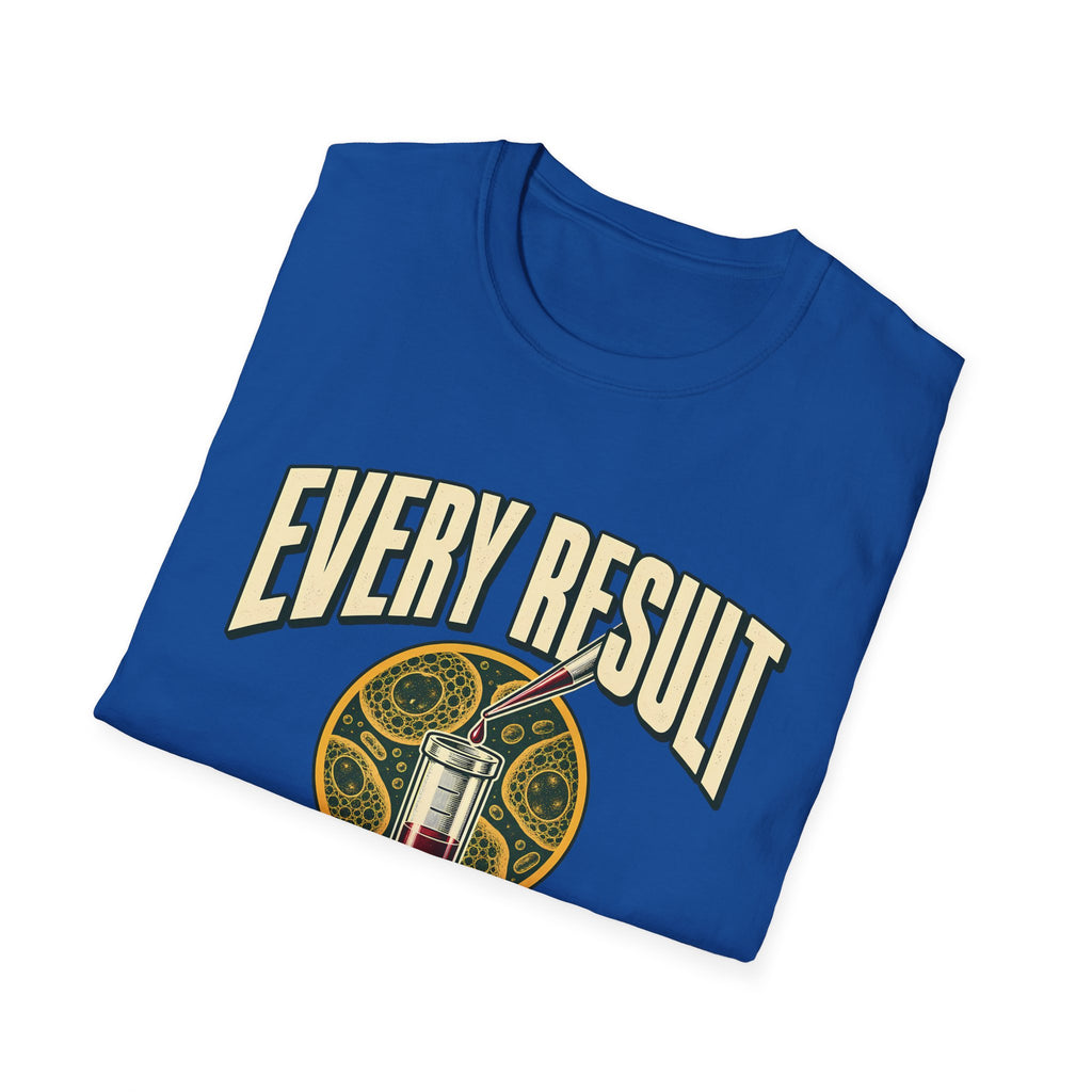 Every Result Begins With a Sample | Oversized Boxy Tee – Biology Lab Scientist Graphic Shirt