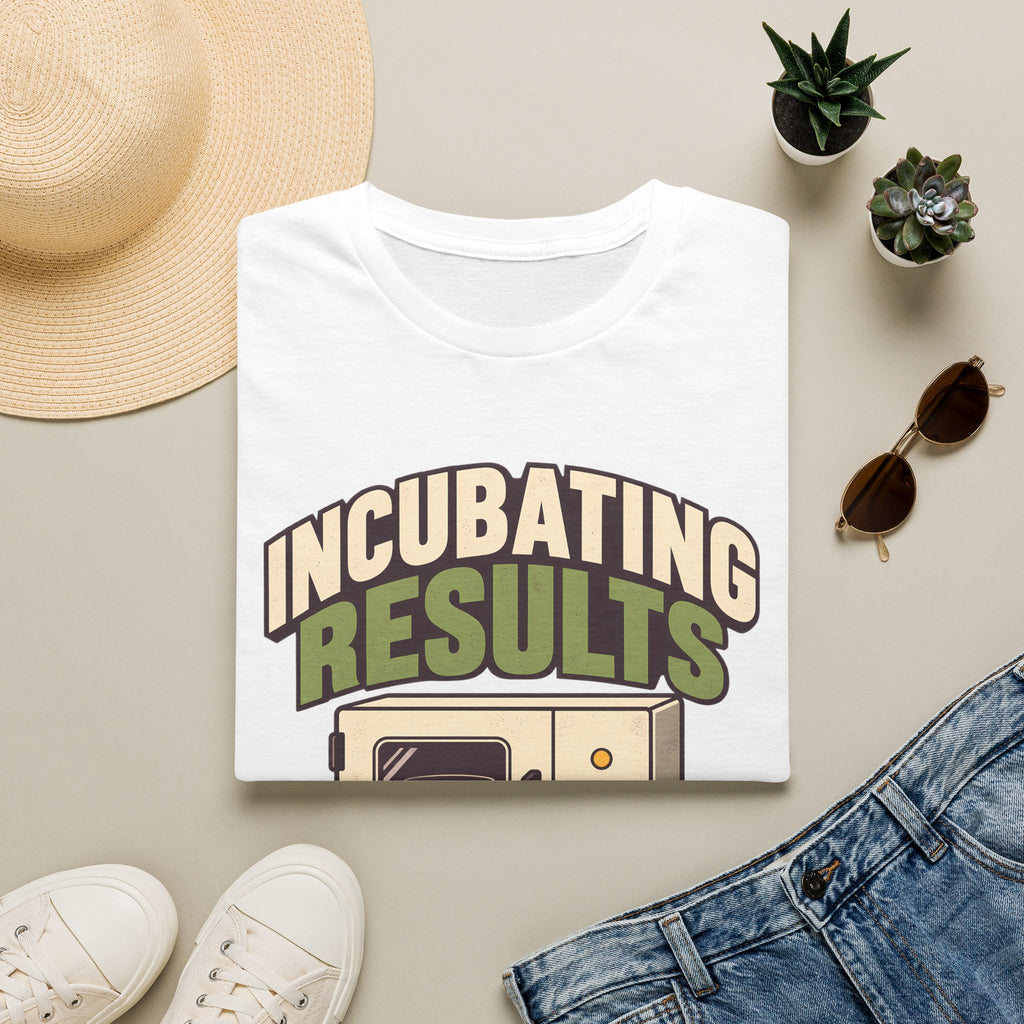 Oversized Boxy Tee – Funny Biology Lab & Microbiology Shirt | Incubating Results