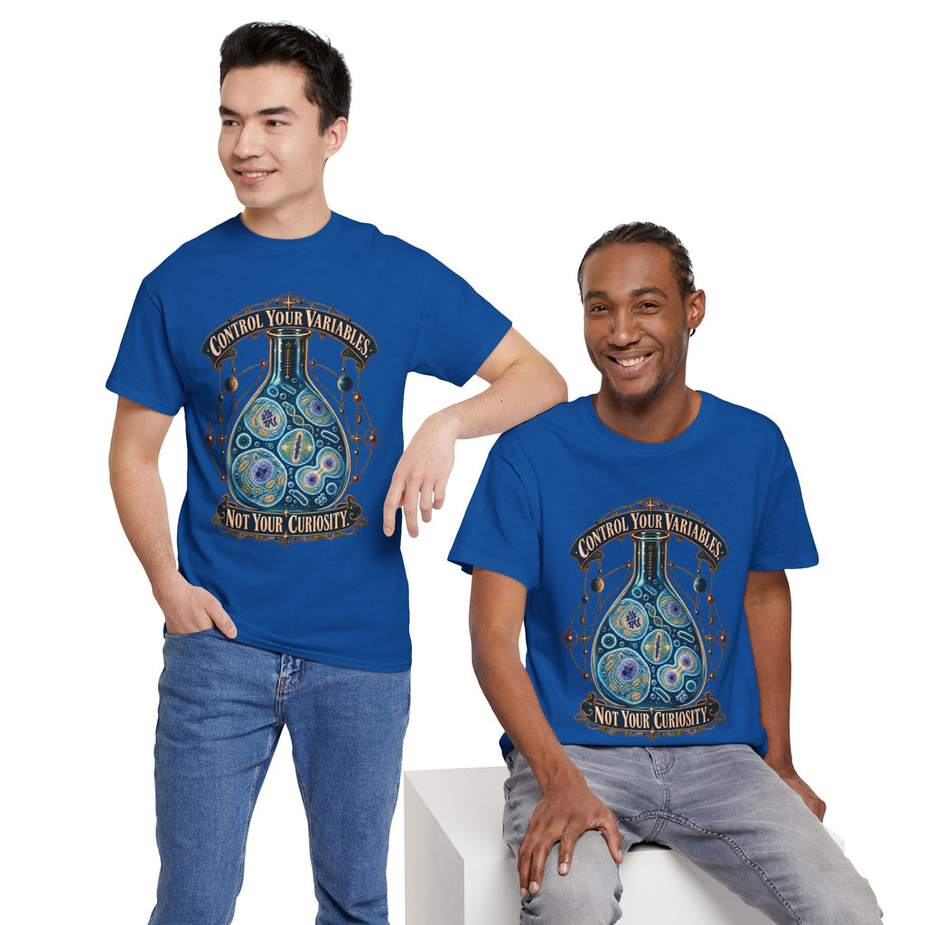 Science Lab T-Shirt — “Control Your Variables, Not Your Curiosity” Graphic Tee