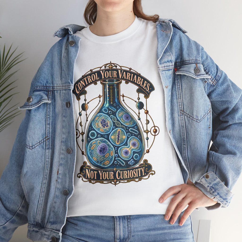 Science Lab T-Shirt — “Control Your Variables, Not Your Curiosity” Graphic Tee